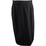 Chanel Black Wool Skirt (D38 / FR40)