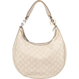 Gucci Leather GG Monogram Hobo Bag