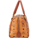 MCM Visetos Monogram Boston Handbag