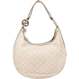 Gucci Leather GG Monogram Hobo Bag
