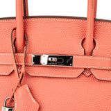 Hermès Crevette Taurillon Clemence Leather Birkin 30 Handbag