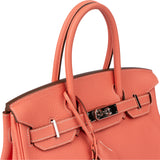 Hermès Crevette Taurillon Clemence Leather Birkin 30 Handbag