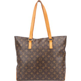 Louis Vuitton Canvas Monogram Cabas Mezzo Shoulder Bag