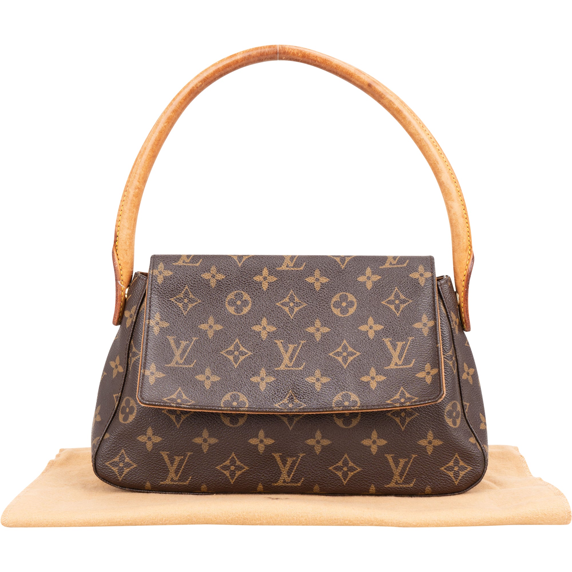 Louis Vuitton Canvas Monogram Looping PM Shoulder Bag - vintageandkickz