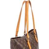 Louis Vuitton Canvas Monogram Cabas Mezzo Shoulder Bag