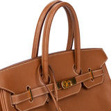 Hermès Brun Courchevel Leather Birkin 35 Handbag