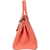 Hermès Crevette Taurillon Clemence Leather Birkin 30 Handbag