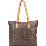 Louis Vuitton Canvas Monogram Cabas Mezzo Shoulder Bag