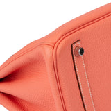 Hermès Crevette Taurillon Clemence Leather Birkin 30 Handbag