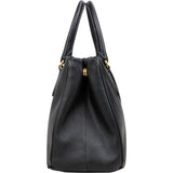 Prada Black Saffiano Leather Galleria Handbag
