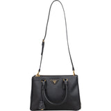 Prada Black Saffiano Leather Galleria Handbag