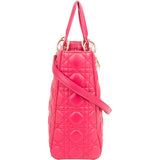 Christian Dior Quilted Leather City Handbag
