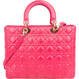 Christian Dior Quilted Leather City Handbag