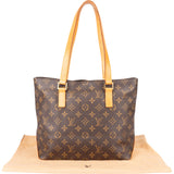 Louis Vuitton Canvas Monogram Cabas Mezzo Shoulder Bag