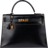 Hermès Boxcalf Leather Kelly 32 Handbag