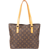 Louis Vuitton Canvas Monogram Cabas Mezzo Shoulder Bag