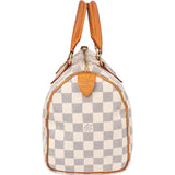Louis Vuitton Damier Azur Monogram Speedy 25 Handbag