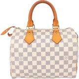 Louis Vuitton Damier Azur Monogram Speedy 25 Handbag