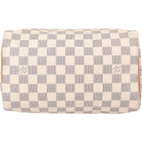 Louis Vuitton Damier Azur Monogram Speedy 25 Handbag