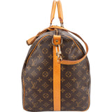 Louis Vuitton Monogram Canvas Keepall 55 Bandoulière Travel Bag