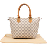 Louis Vuitton Damier Azur Monogram Saleya PM Handbag