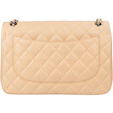 Chanel Quilted Lambskin Double Flap Jumbo Crossbody Bag