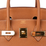 Hermès Brun Togo Leather Birkin 35 Handbag