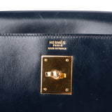 Hermès Bleu Boxcalf Kelly 32 Handbag
