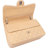 Chanel Quilted Lambskin Double Flap Jumbo Crossbody Bag