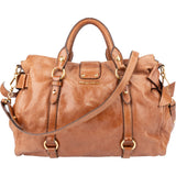 Miu Miu Brown Leather City Handbag