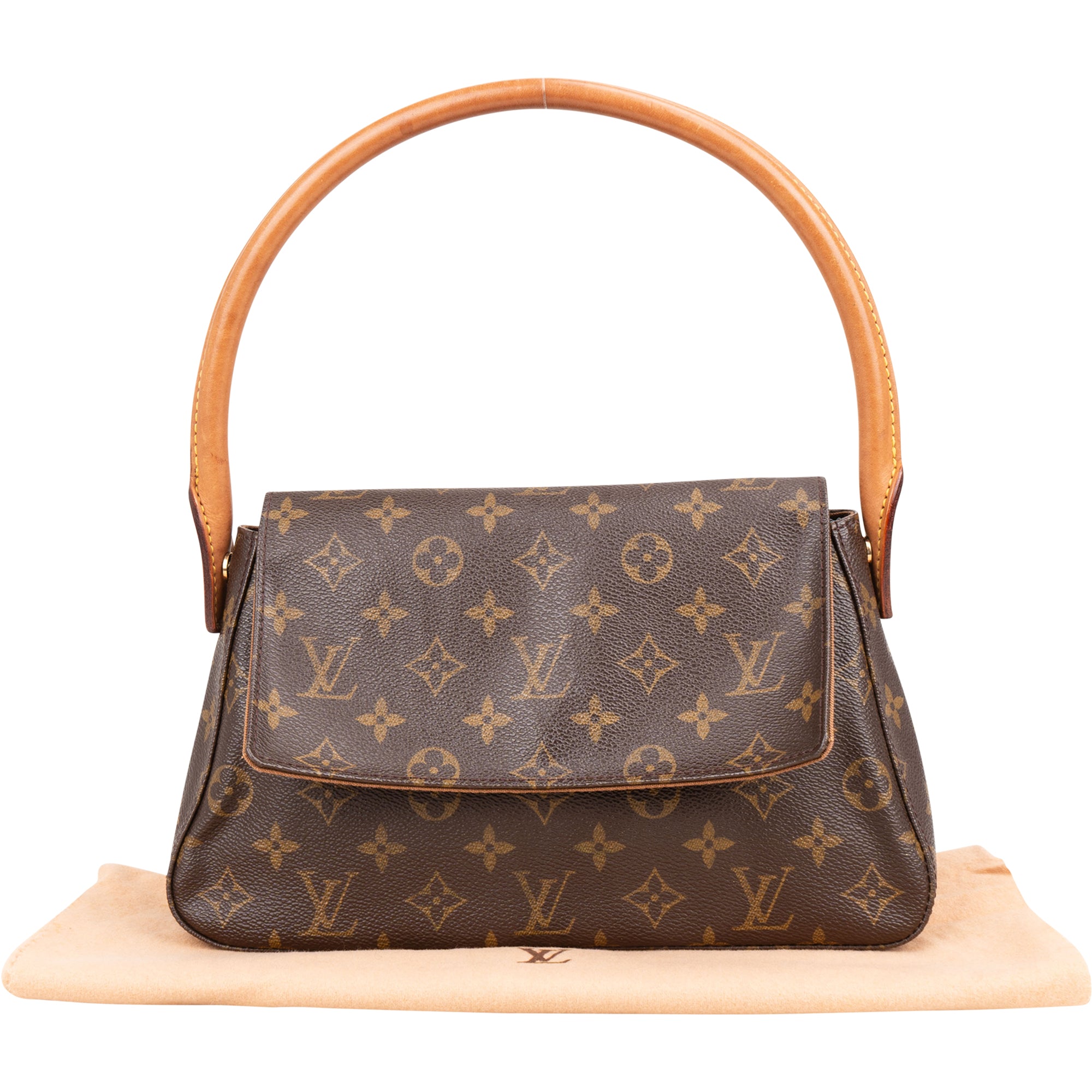 Louis Vuitton Canvas Monogram Looping PM Shoulder Bag - vintageandkickz