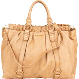 Miu Miu Classic Leather City Handbag