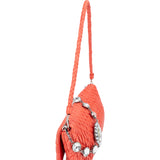 Miu Miu Quilted Leather Crystal Shoulder Bag