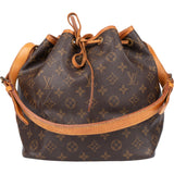 Louis Vuitton Canvas Monogram Sac Noe Petit Shoulder Bag