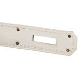 Hermès Blanco Courchevel Leather Kelly 32 Handbag