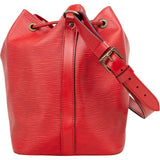 Louis Vuitton Rouge Epi Leather Sac Noe Petit Shoulder Bag