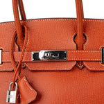 Hermès Birkin 30 Ardennes Leather Palladium Hardware Handbag - vintageandkickz