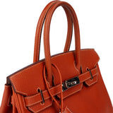 Hermès Birkin 30 Ardennes Leather Palladium Hardware Handbag - vintageandkickz