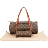 Louis Vuitton Canvas Monogam 80s Papillon Set Handbag