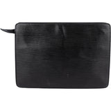 Louis Vuitton Noir Epi Leather Homme Pochette Clutch