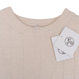 Hermès Cream Cashmere Basketweave H Knit Sweater (FR 36)