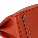 Hermès Birkin 30 Ardennes Leather Palladium Hardware Handbag - vintageandkickz