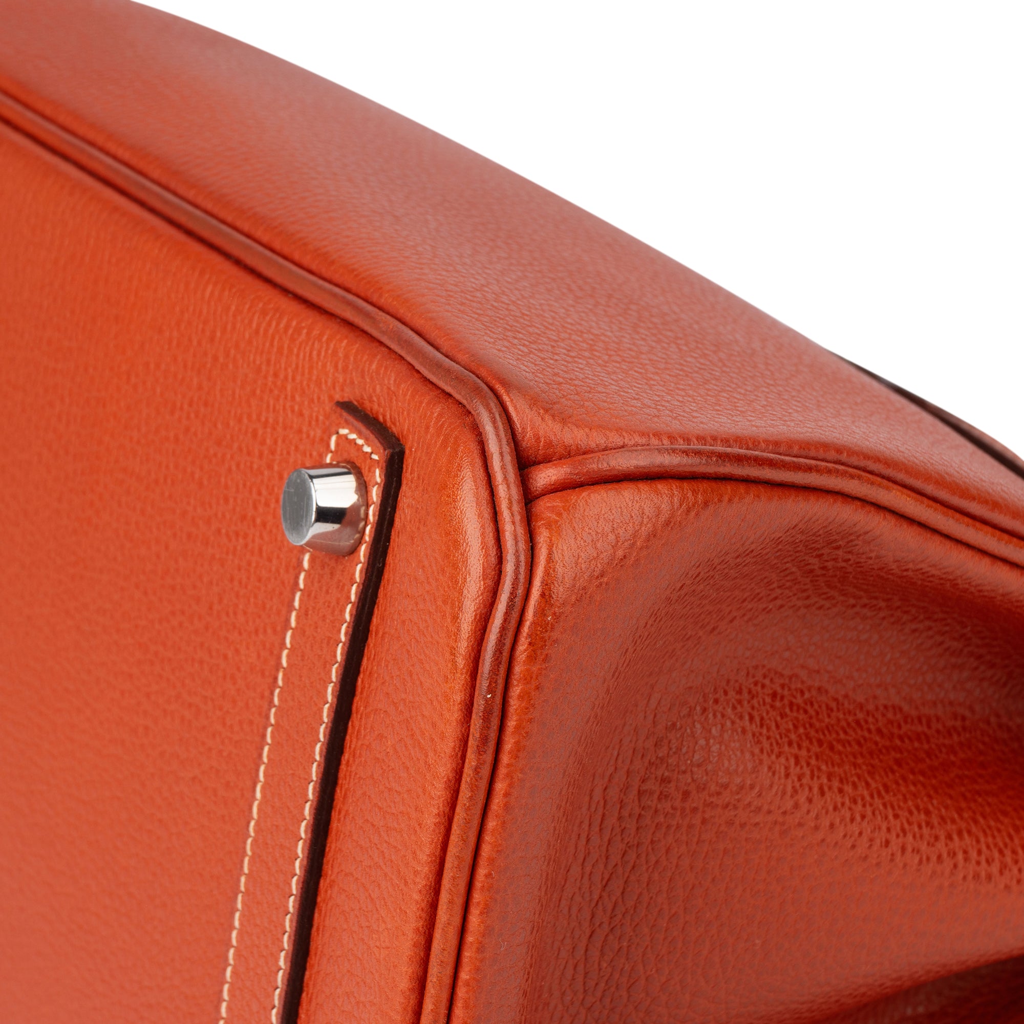Hermès Birkin 30 Ardennes Leather Palladium Hardware Handbag - vintageandkickz