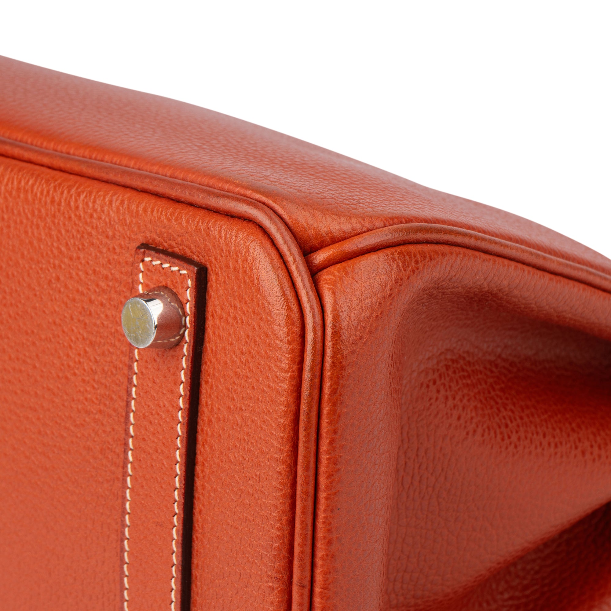 Hermès Birkin 30 Ardennes Leather Palladium Hardware Handbag - vintageandkickz