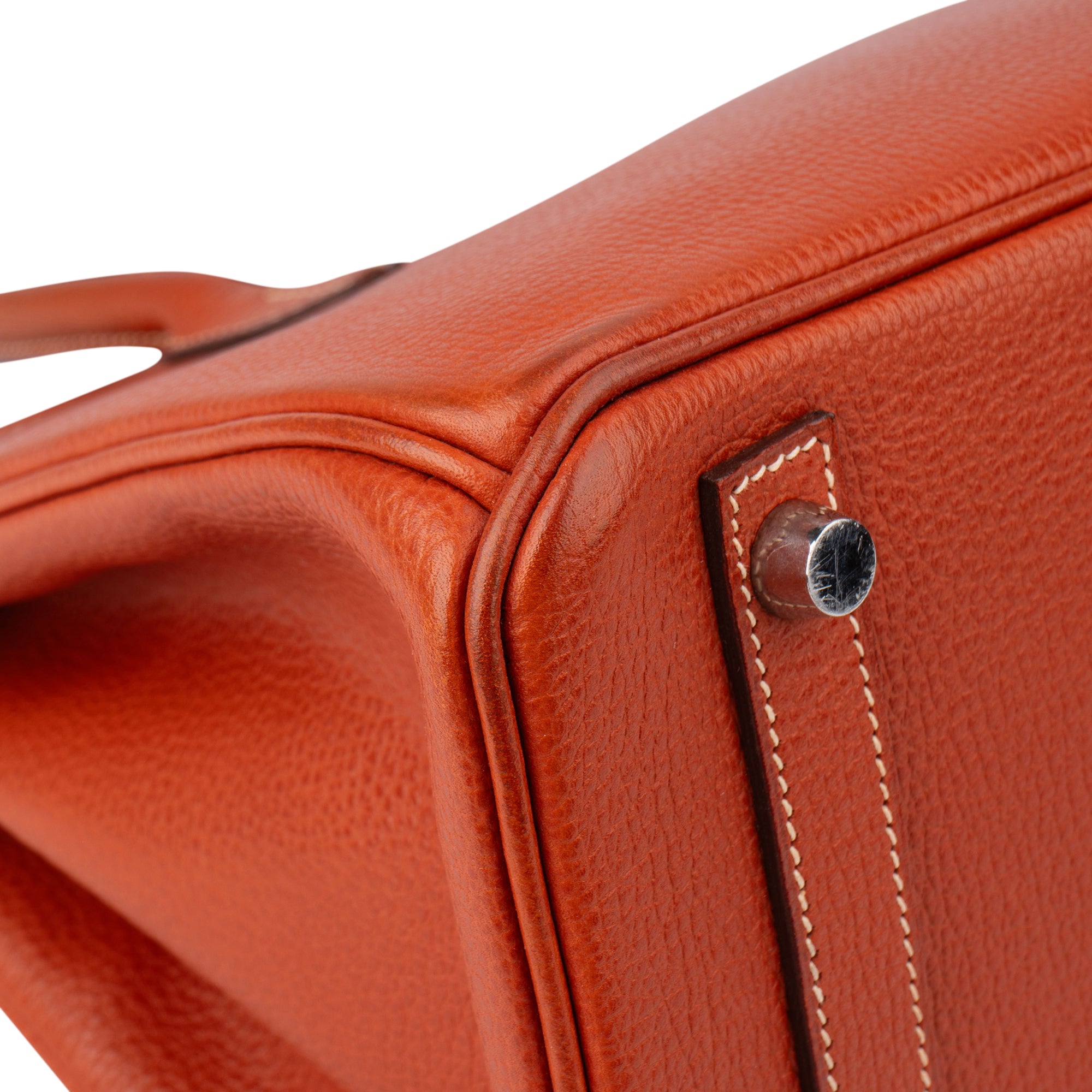 Hermès Birkin 30 Ardennes Leather Palladium Hardware Handbag - vintageandkickz