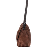 Fendi Suede FF Buckle Mamma Baguette Handbag