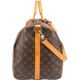 Louis Vuitton Canvas Monogram Keepall 55 Bandouliere