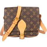 Louis Vuitton Canvas Monogram Cartouchiere MM Crossbody Bag