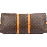 Louis Vuitton Canvas Monogram Keepall 55 Bandouliere