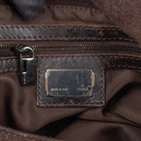 Fendi Suede FF Buckle Mamma Baguette Handbag